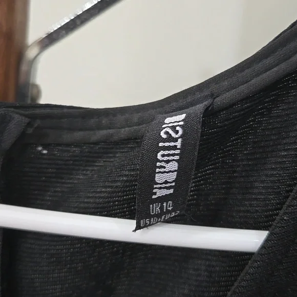Disturbia Black Dressy Back Zip Jumsuit Size 10 - Picture 3 of 7